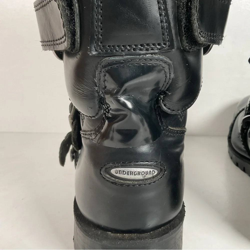 Underground England Gladiator Boots | Quintuple Buckle | UK 10 | US 11